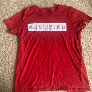 Red Hollister Graphic Tee.